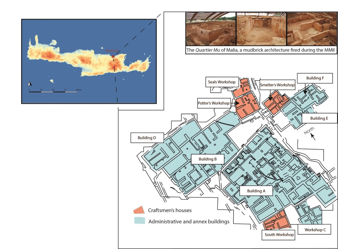 Figure 1: Localization of the Quartier Mu of Malia