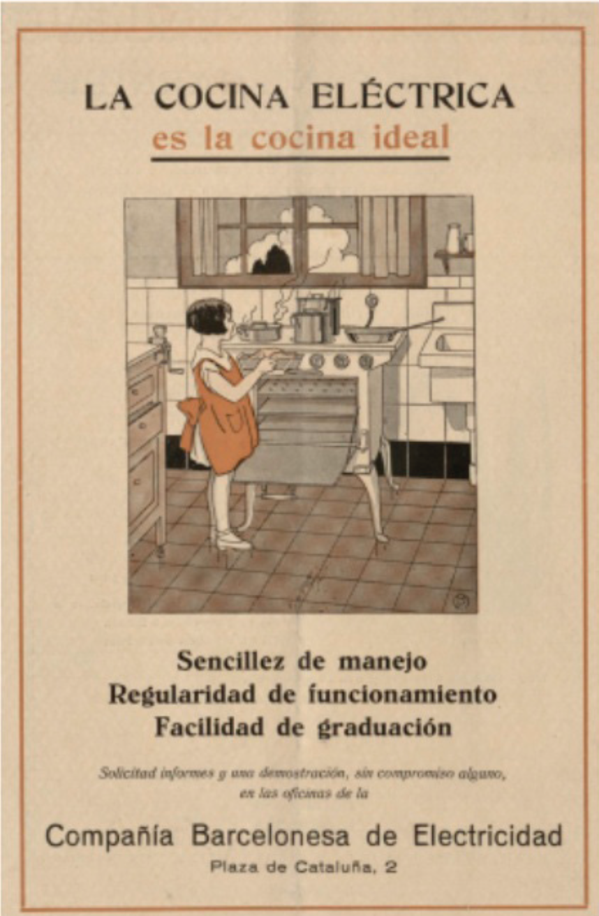 Figure 5: Advertisement of the Compañía Barcelonesa de Electricidad. Source: Elecricidad Industrial y Doméstica, no 5-6, 1931, back cover.